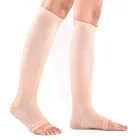1 пара, компрессионный уровень, медицинские эластичные носки для сна без косточек, поддерживающие гольфы, открытые варикозные носки