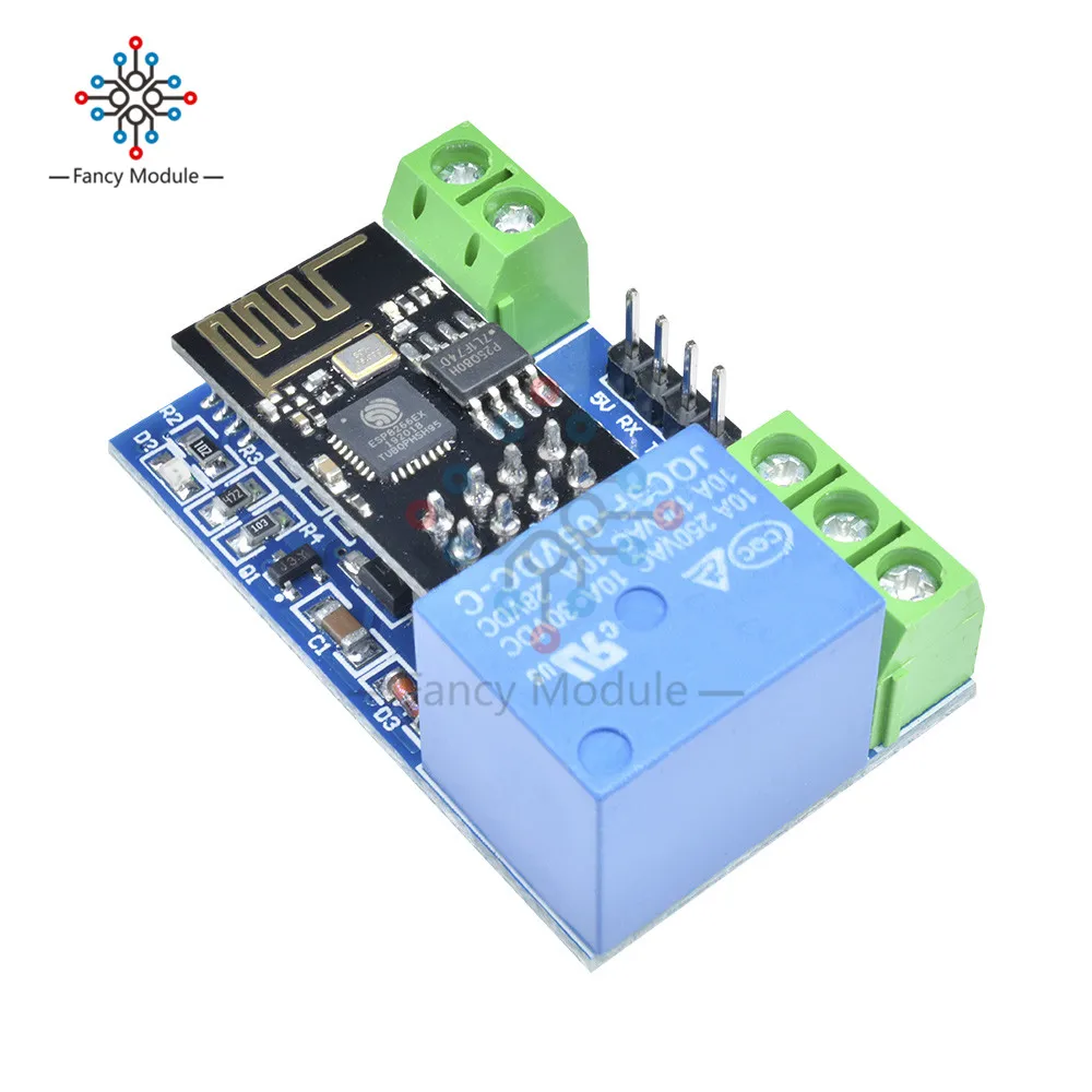 Сетевое реле ESP8266 5 В 10 А Wi-Fi модуль с управлением через приложение для