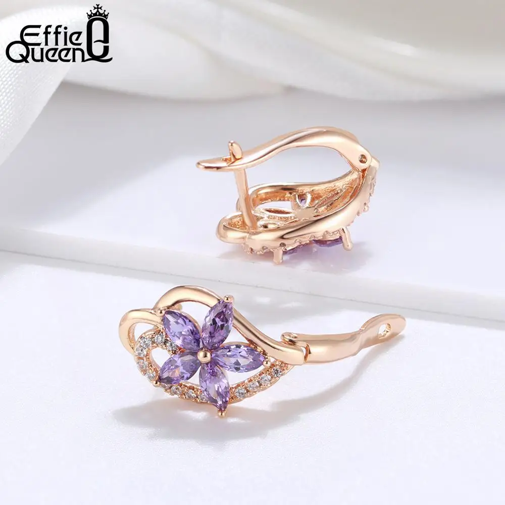 Effie queen, 1 шт., новинка, модные серьги-гвоздики, горячая распродажа, любовь, сердце, австрийский циркон, серьги для женщин, аксессуары, лучший подарок DDE57-P