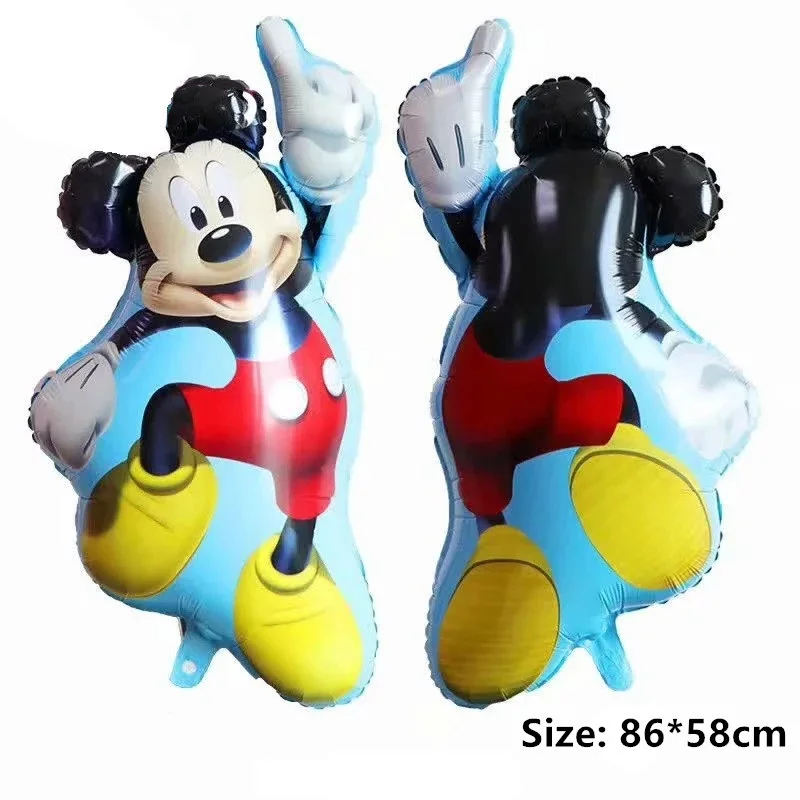 Mickey 1 шт. 18 дюймов флажок для гонок автомобилей Фольга воздушные шары, с клетчатым узором, белый черный гоночного автомобиля линия игрушки День рождения Decorationa детская клипсы для воздушных шаров, подарки - Цвет: Mickey