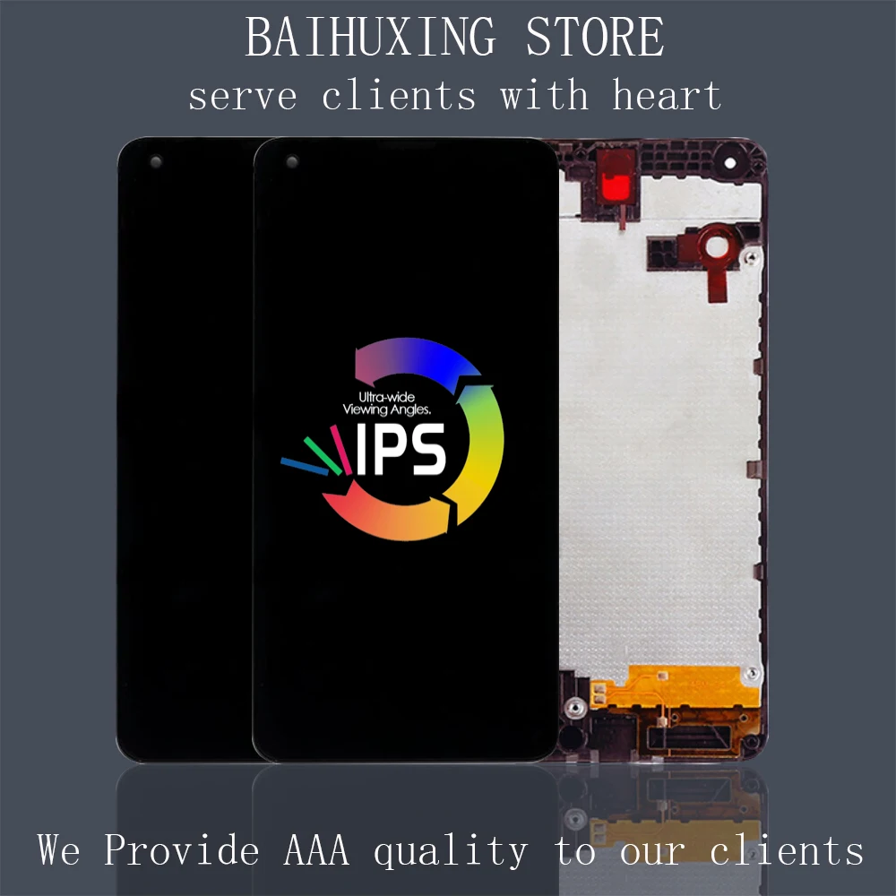 5 0 &quotОригинальный для NOKIA Lumia 550 ЖК-дисплей с сенсорным экраном рамкой дигитайзер