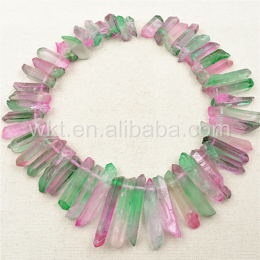 Оптовая продажа новый цвет кристалл Aura Кварцевая нить для ювелирного дизайна