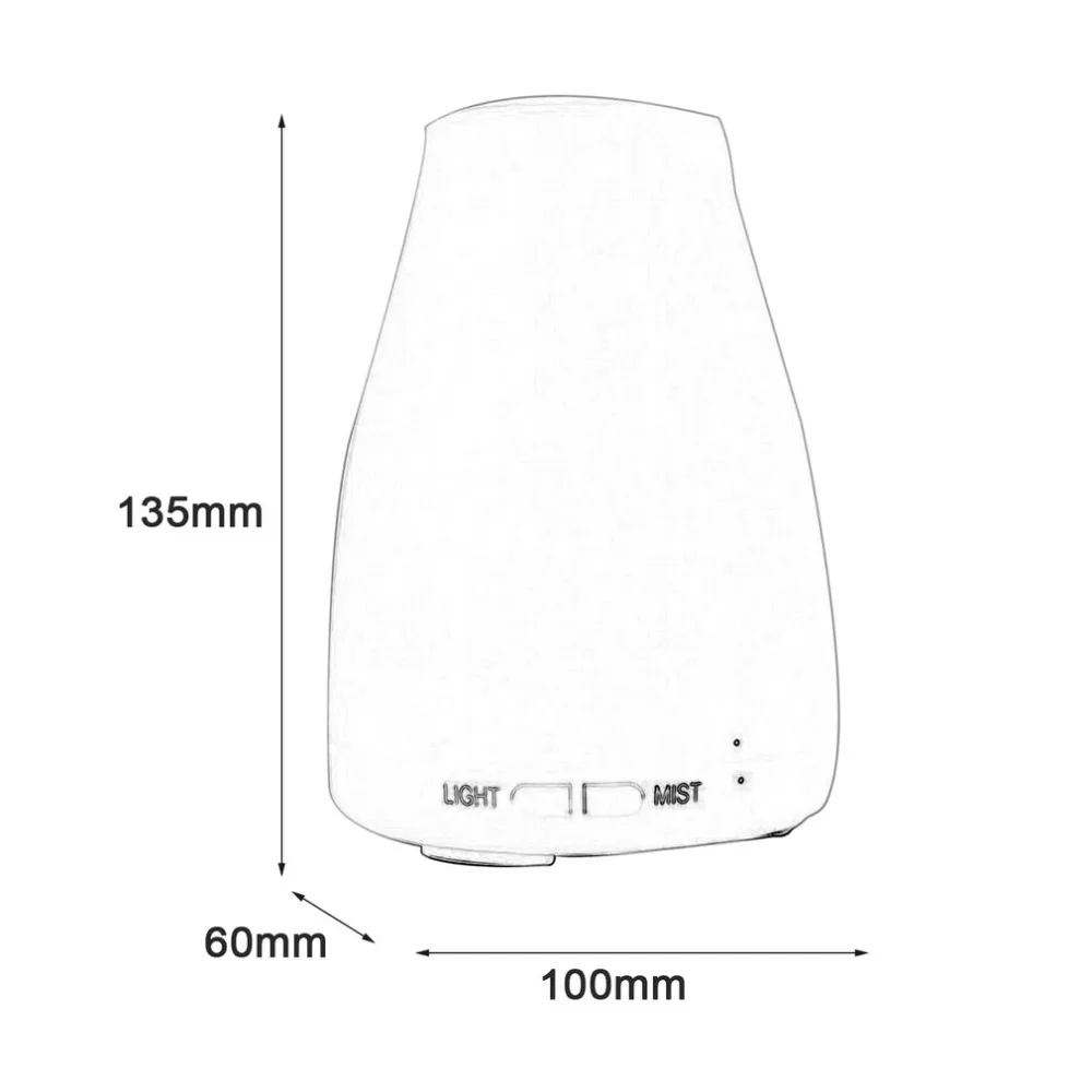 Новый увлажнитель красочные светодио дный ночь LightPortable Размеры воздуха