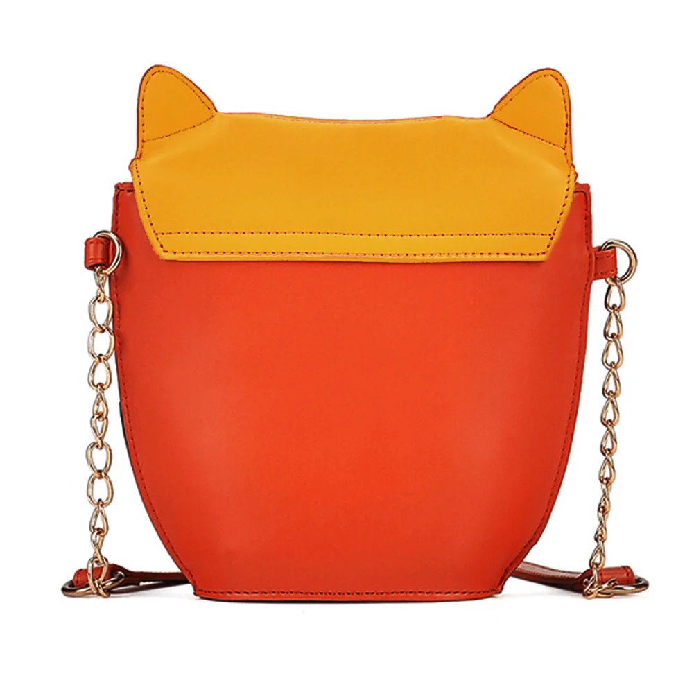 Новинка 2015 модные женские кожаные сумки сумка с рисунком совы лисы на плечо