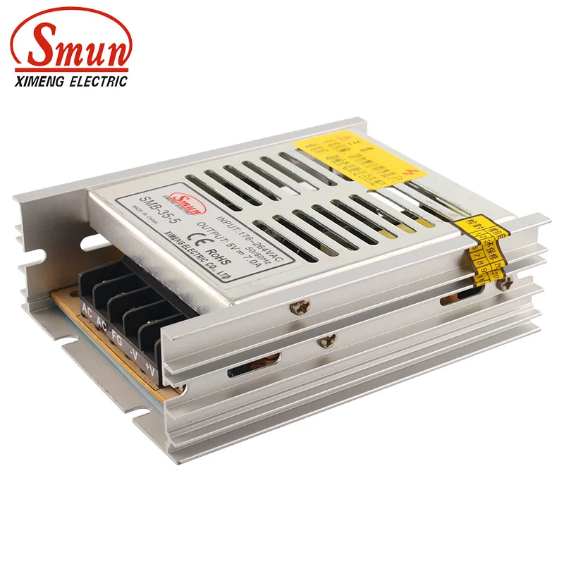 SMUN SMB 35 5 Вт 5VDC выход импульсный источник питания 110В/220В AC Вход небольшой объем