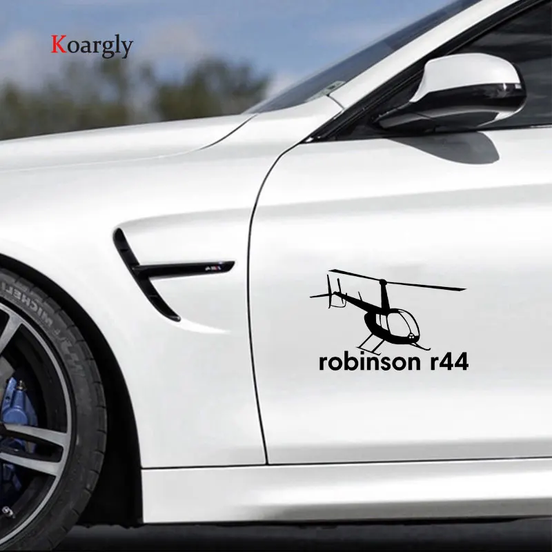 Koargly 20*14 см вертолет Robinson r44 армии светоотражающий водонепроницаемый автомобиля