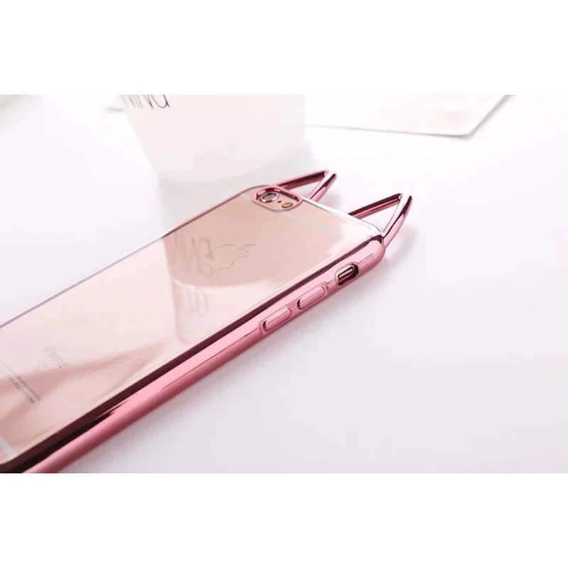 Чехол FlyTo для IPhone 7 8 Plus мягкий чехол из ТПУ с гальваническим покрытием телефона 6 S X