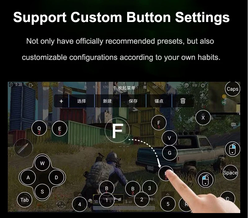 PUBG мобильный Геймпад контроллер игровая клавиатура мышь конвертер для IOS iPhone Android к ПК Bluetooth адаптер Plug and Play
