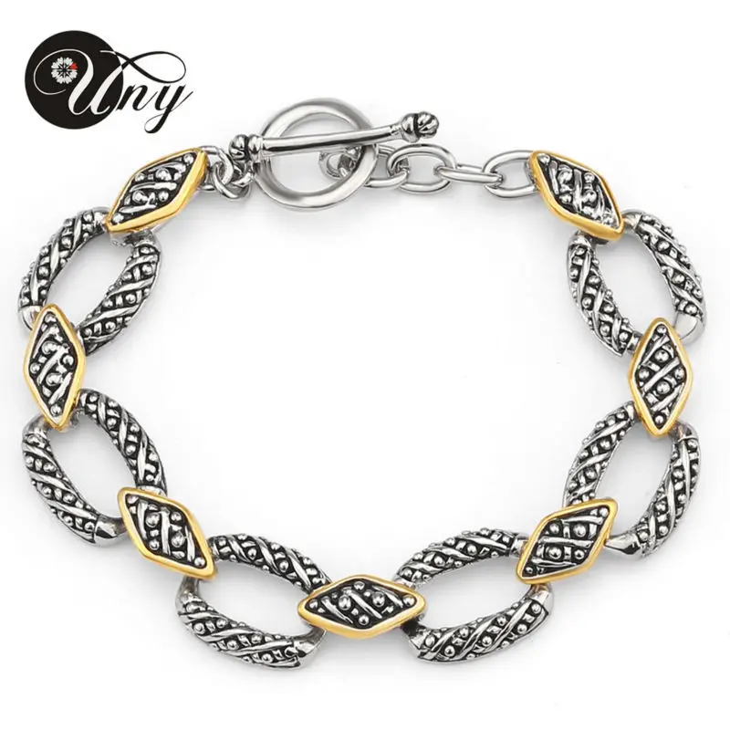 Uny Jewelry Новый Стиль Старинной уникальной модные Для женщин сплав Браслеты родий 2