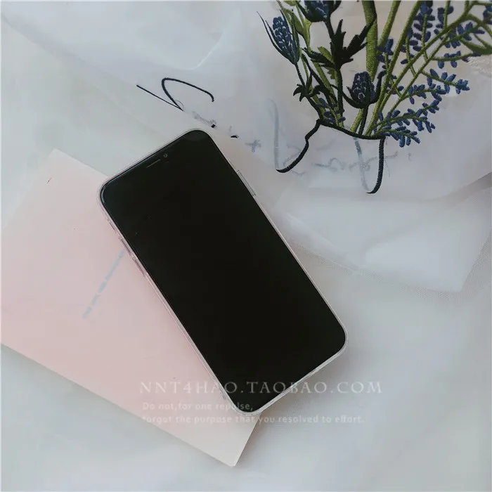 Роскошный прозрачный мягкий силикон imd чехол для iPhone X 10 XS Max XR 7 8 Plus 6 S крышка Милая