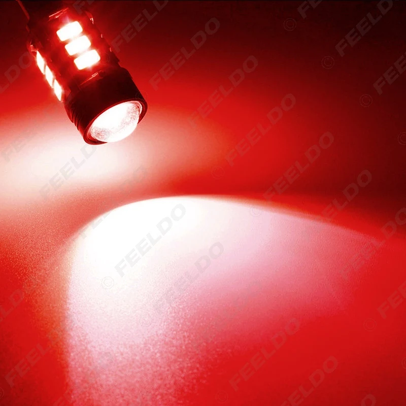 FEELDO 2 шт. 3 Цвет T15 5730SMD 12 светодиодный + 1 5 W 9W LED автомобиль светильник Canbus НЕТ ОШИБОК