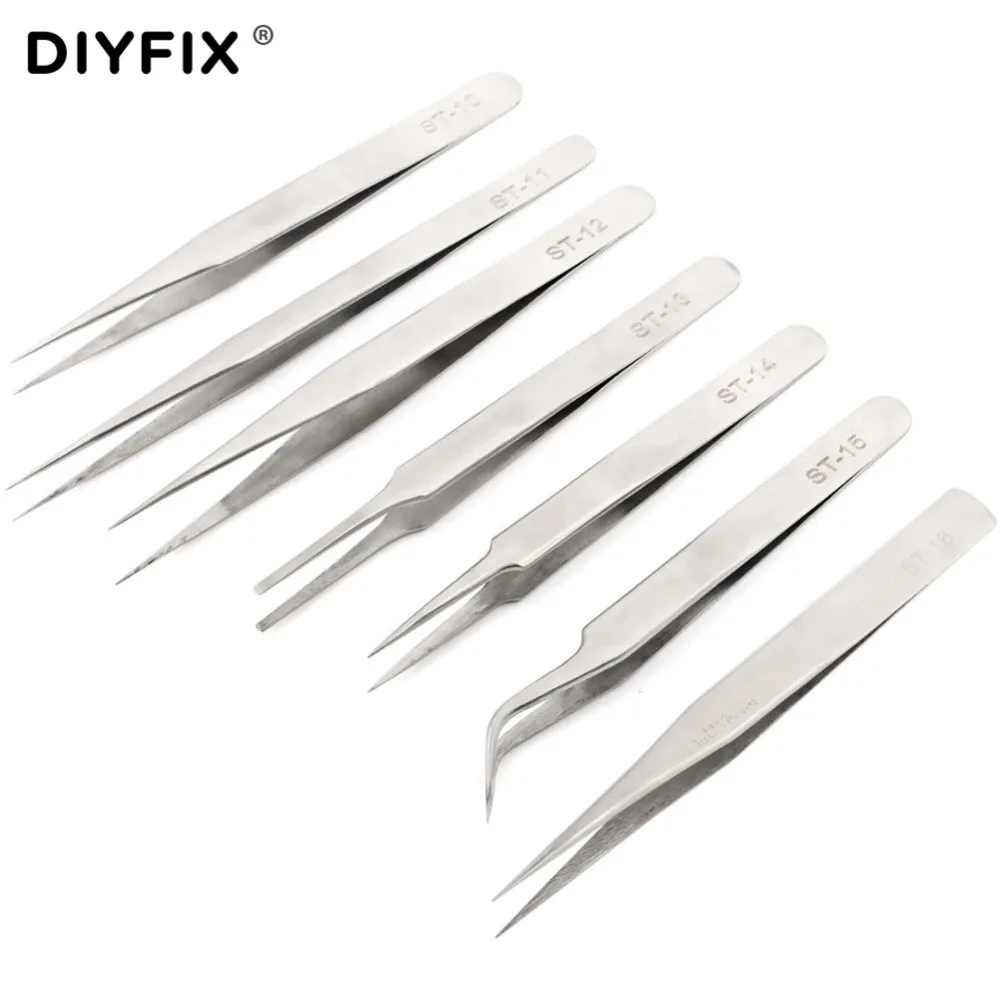 Пинцет DIYFIX электронный прецизионный отжимной инструмент из нержавеющей стали с