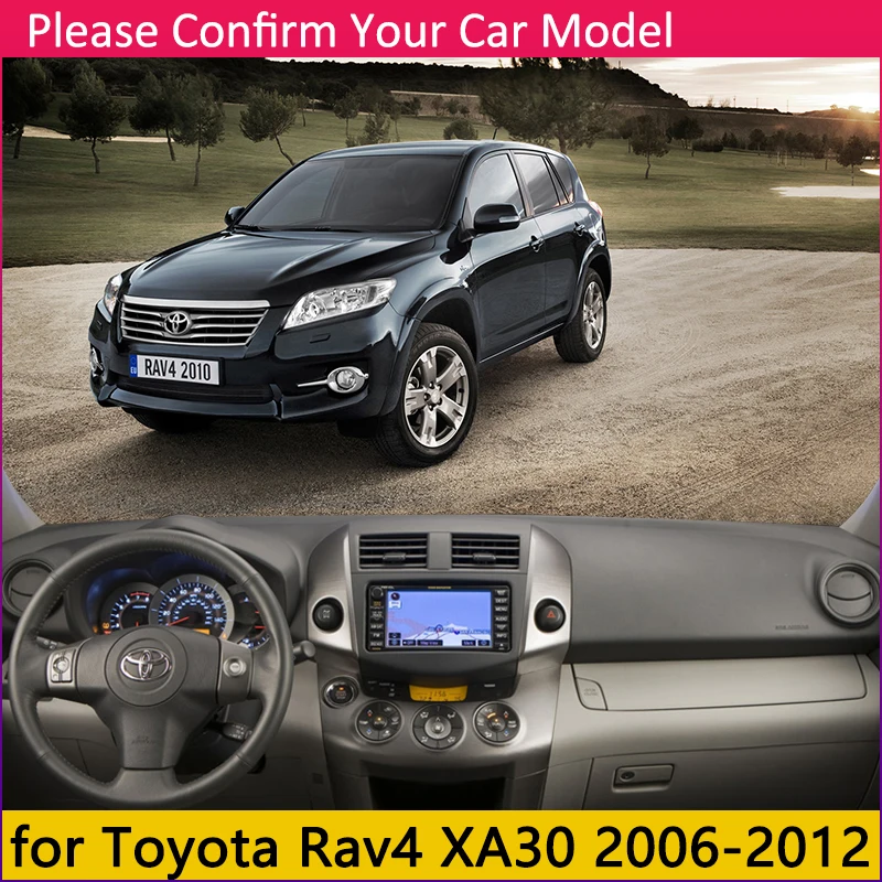 Для Toyota Rav4 XA30 2006 ~ 2012 для Previa RAV 4 30 Противоскользящий коврик на приборную панель