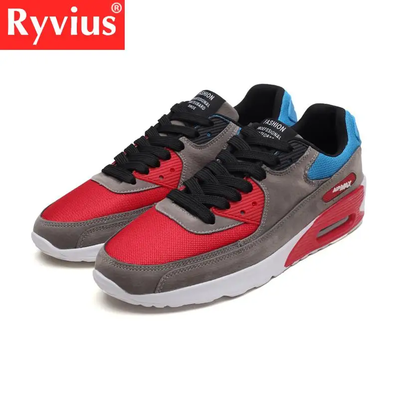 Беговые кроссовки большого размера для взрослых Ryvius Brand 2018 с новой воздушной подушкой для комфорта и дышащей ремешком.