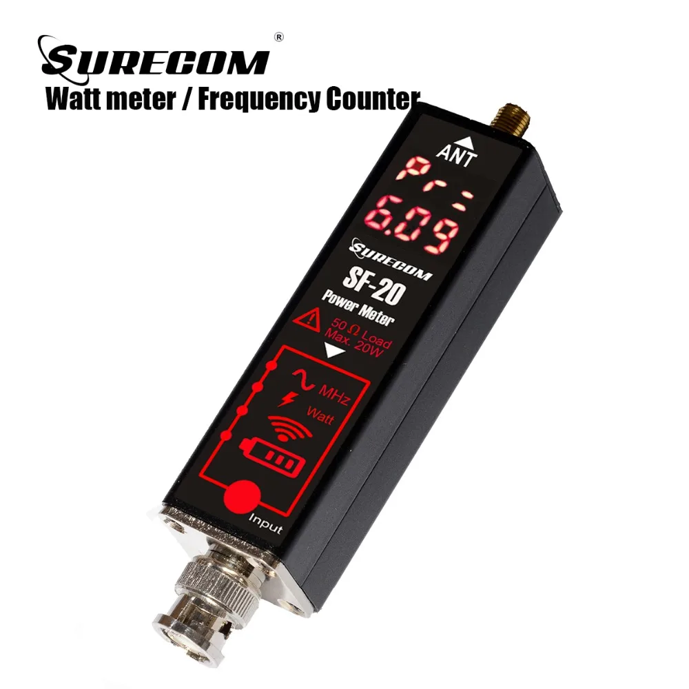 SURECOM SF 20 Вт измеритель мощности и счетчик частоты|power meter|counter frequencycounter meter |