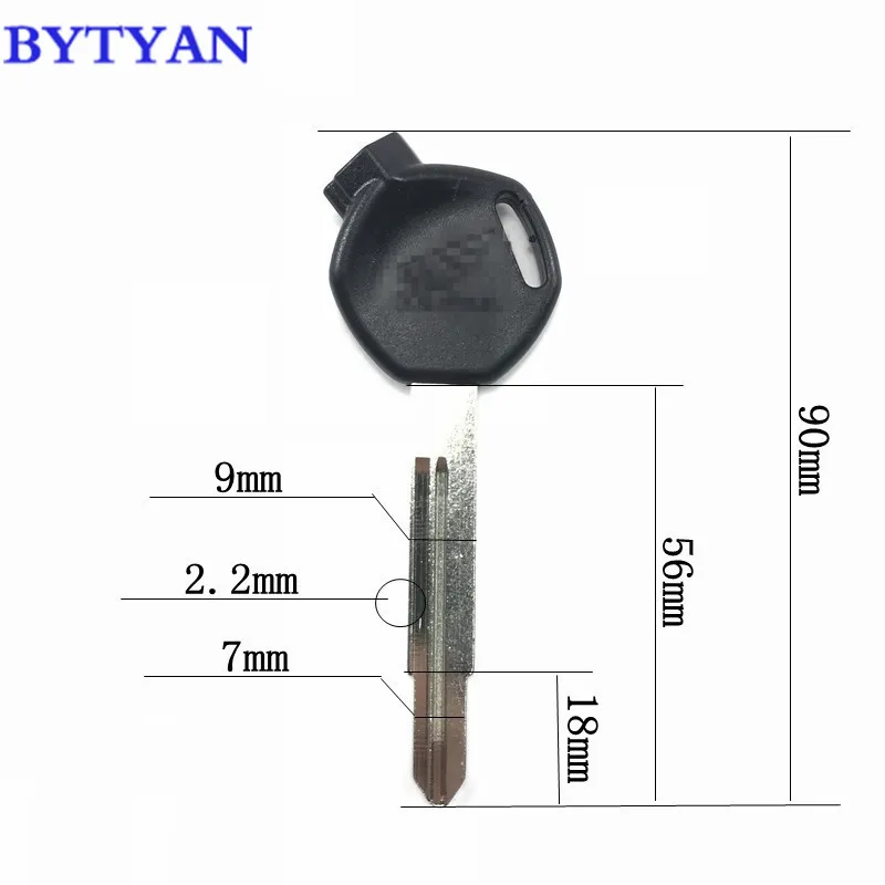 BYTYAN Фирменная новинка мотоцикл запчасть Заготовка ключа для HONDA Магнит Anti theft
