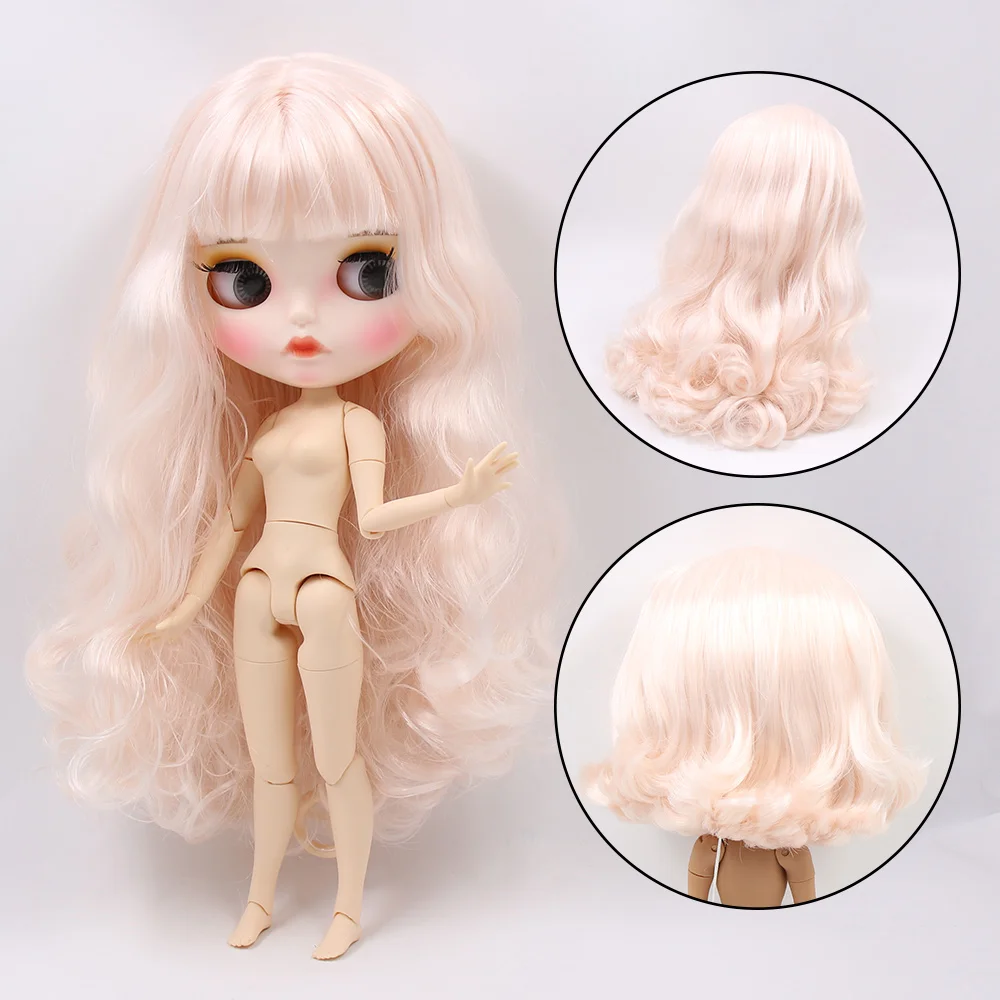 Кукла blyth ледяная RP кожа головы и купол только смешать волосы для DIY пользовательские куклы