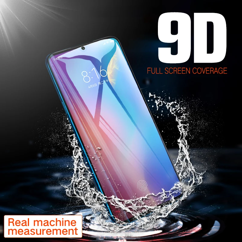 9D Защитное стекло для xiaomi mi 8 lite 8/SE 9 полное покрытие экрана закаленное F1|Защитные