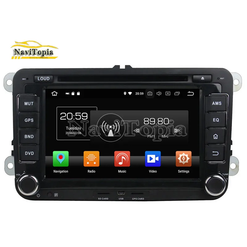 NAVITOPIA 8 дюймов Android 9 0 автомобильный радиоприемник для VW