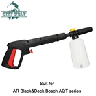 Водяной пистолет высокого давления city wolf с пенной насадкой для AR Black и Deck, автомойки Bosch AQT, аксессуары для мойки автомобилей