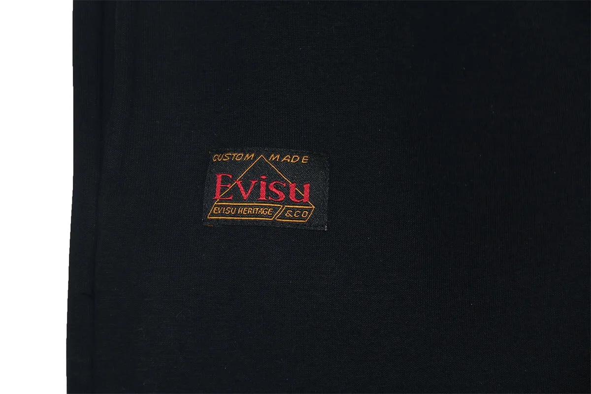 Evisu новые полки 91 буквы мужские Дикие повседневные брюки плюс бархат теплый дышащий пот брюки мужские повседневные брюки F089