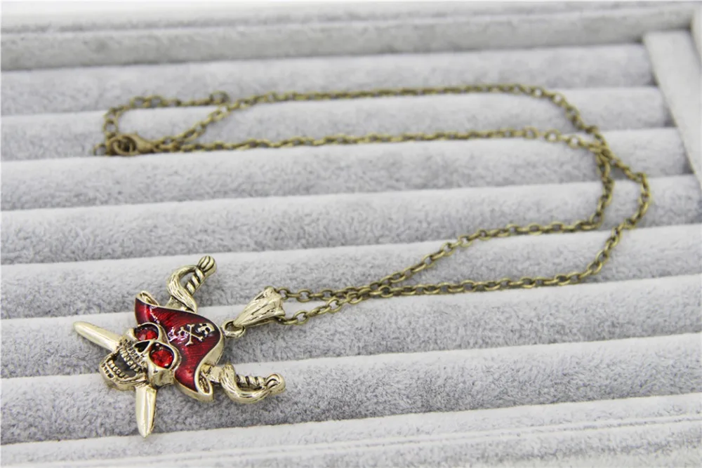 Модные украшения винтажное ожерелье с кулоном в виде пиратов Карибского моря для