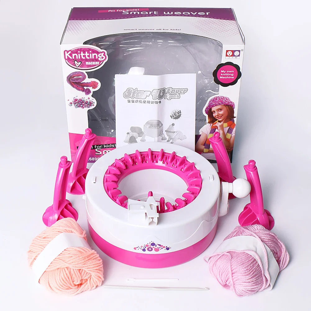 Plastic Knitting Machine Scarf Hat Sock Smart Knitter Kid Learning DIY Toys | Дом и сад