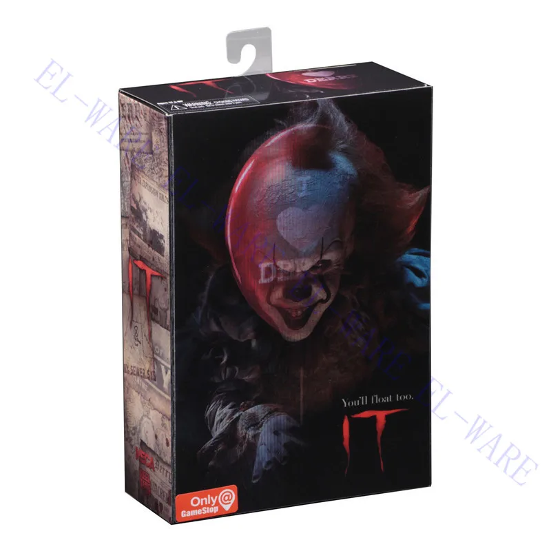 7 дюймов NECA 2017 IT Move &quotPennywise I сердце Дерри воздушный шар кровавый ПВХ фигурка