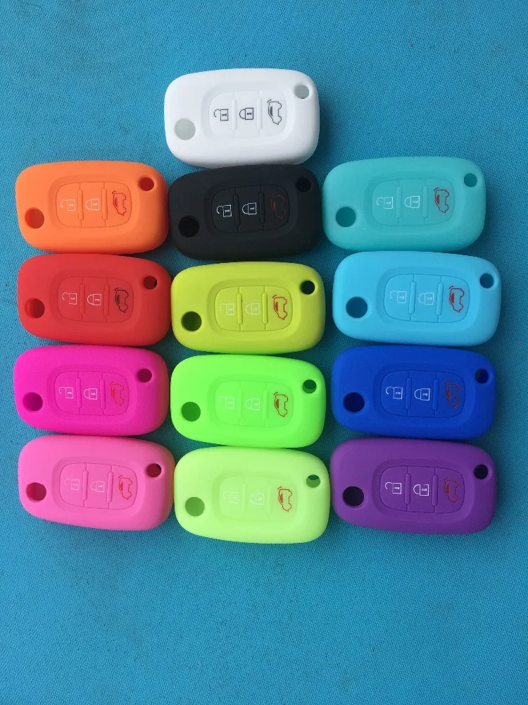 1 шт. новый силиконовый чехол для автомобильного ключа Smart Remote Flip Cover Protector 3 кнопки