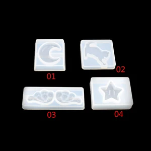 Силиконовая форма кошачье крыло Луна Звезда Смола силиконовая форма ручной работы DIY Смола эпоксидная смола для изготовления ювелирных изделий полимерные формы