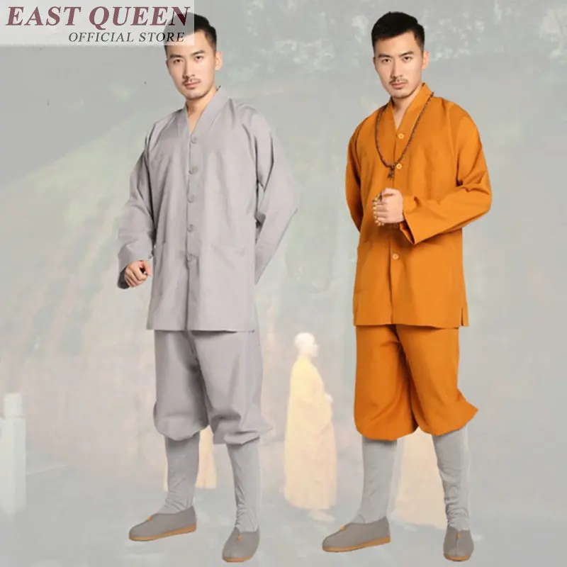 Zen buddist монашеские одежды комплект традиционной китайской одежда шаолиньских