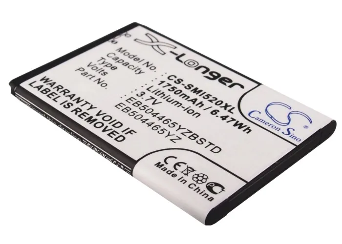 Cameron Sino 1750 мАч аккумулятор EB504465IZ для Samsung/Verizon/USCellular SCH i100 I400 I520 I510 LC11|1750mah battery|cameron
