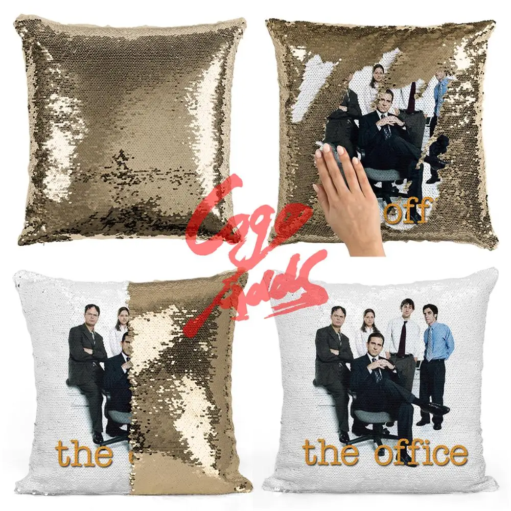 Управление Декоративные диванные подушки Реверсивный Русалка блесток Подушка