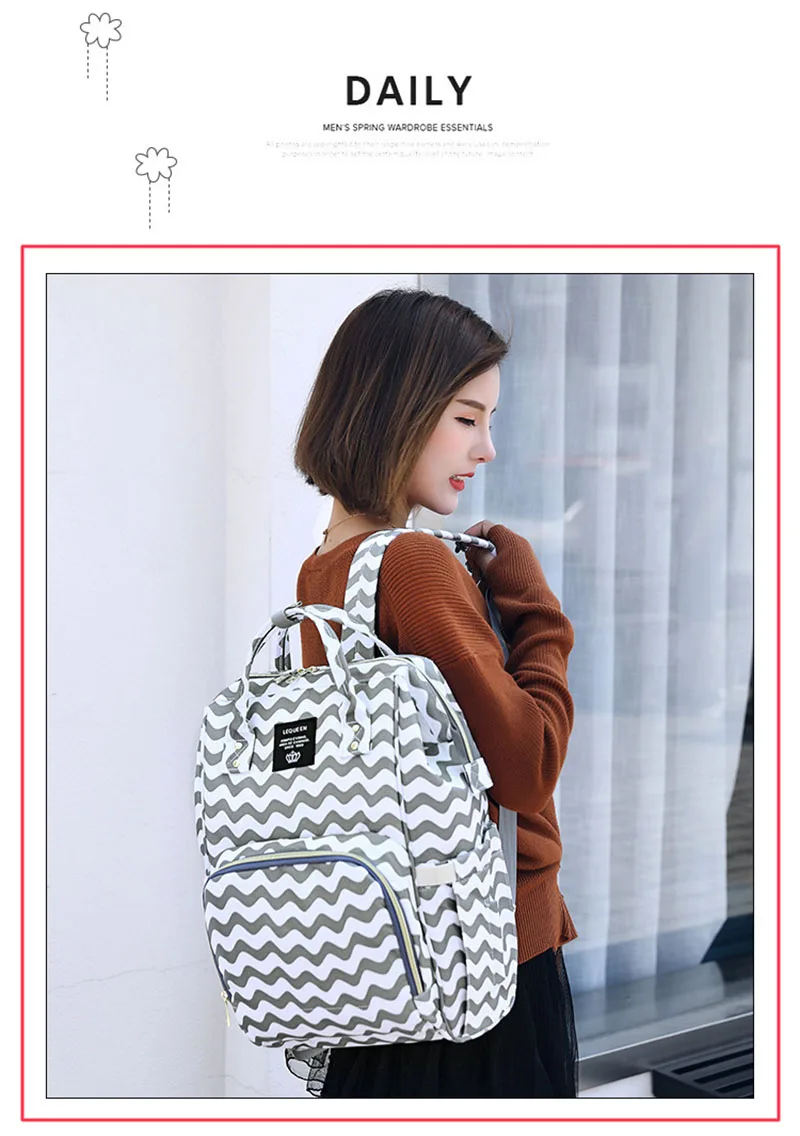 LEQUEEN Пеленки сумки Мумия для беременных подгузник коврик для коляски Bolsa большой детский дорожный рюкзак для мам сумка для ухода за ребенком Пеленальный мешок