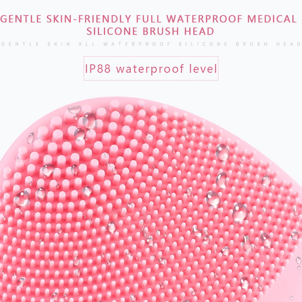 Bfaccia drop shipping Facial Cleansing Massage Brush Ultrasonic Electric USB Charging &amp Waterproof for Women Makeup Wash |