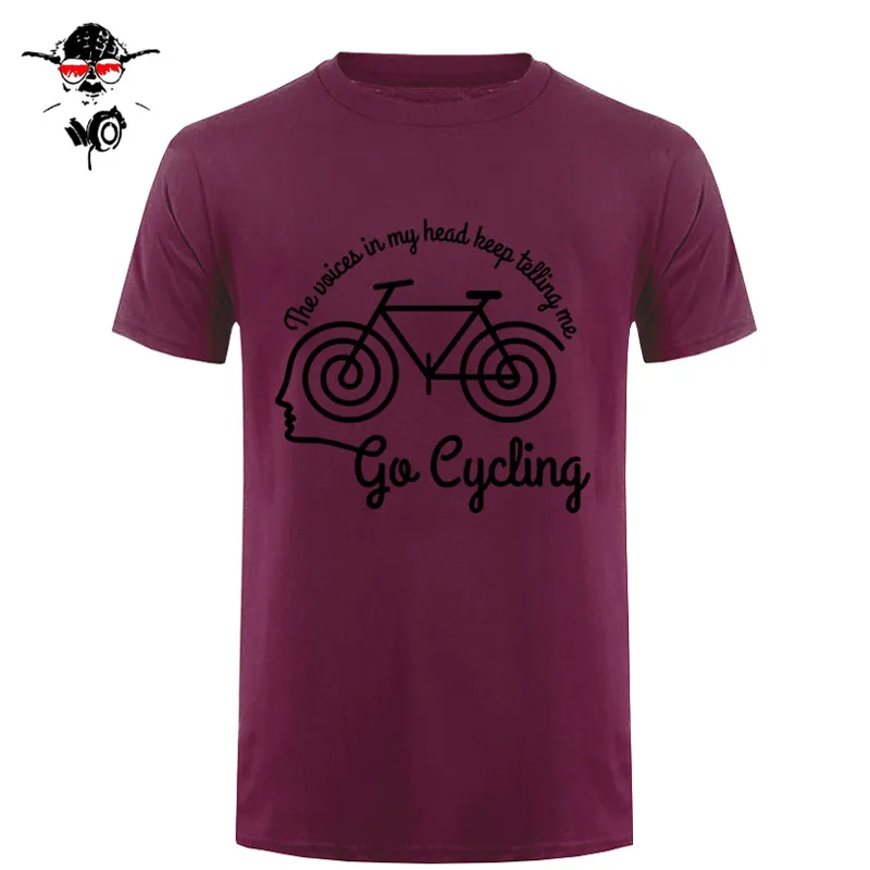 Voices In My Head Cyclinger Мужская футболка RLTW футболка Cycle Cyclinger Bicycle день рождения базовые модели футболка с принтом Летняя Повседневная - Цвет: 22
