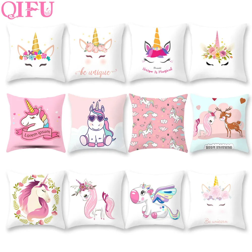 

QIFU Noel Unicorn Pillowcase Decorations Birthday Unicorn Party Supplies Baby Shower Gifts Decors Accessories Christmas 2020