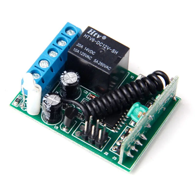 

1 Button 433 MHZ Receiver Controller For Wireless RF Remote Control Learning/Fixed Code Jog/Inter/Self-lock A630