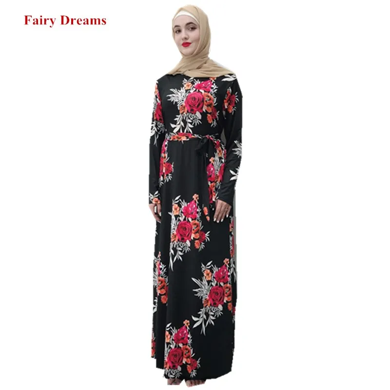 Женское хиджаб платье черное абайя марокканский Дубай Турция Кафтан Турецкая