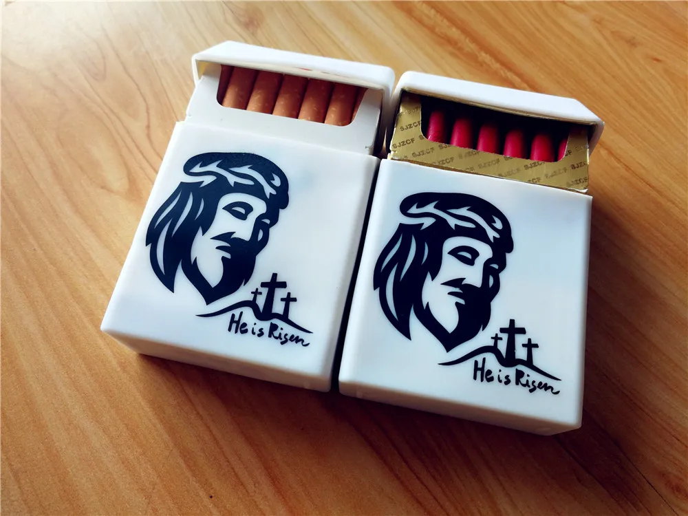 Christian Catholicism Jesus Christ Fashion Rubber Cigarette Case Cover Women and Men Smoking Box Cigarettes Pack | Дом и сад