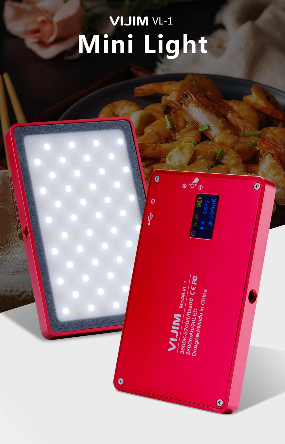DSLR на камеру Ультра тонкий Dimmable светодиодный видео свет 96 шт. CRI96 O светодиодный дисплей с батареей на камере цифровая зеркальная камера освещение заполняющий свет