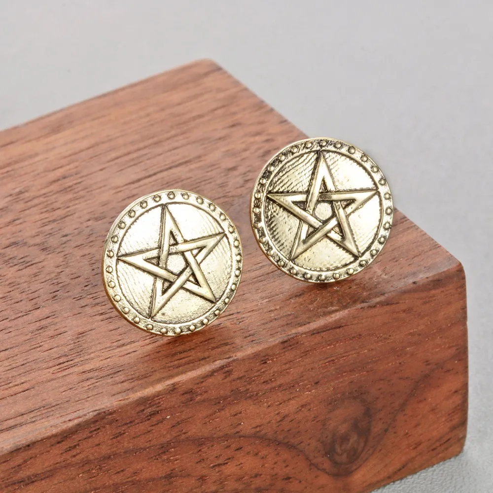 Женские винтажные серьги в стиле бохо большие гвоздики этническом арабском и