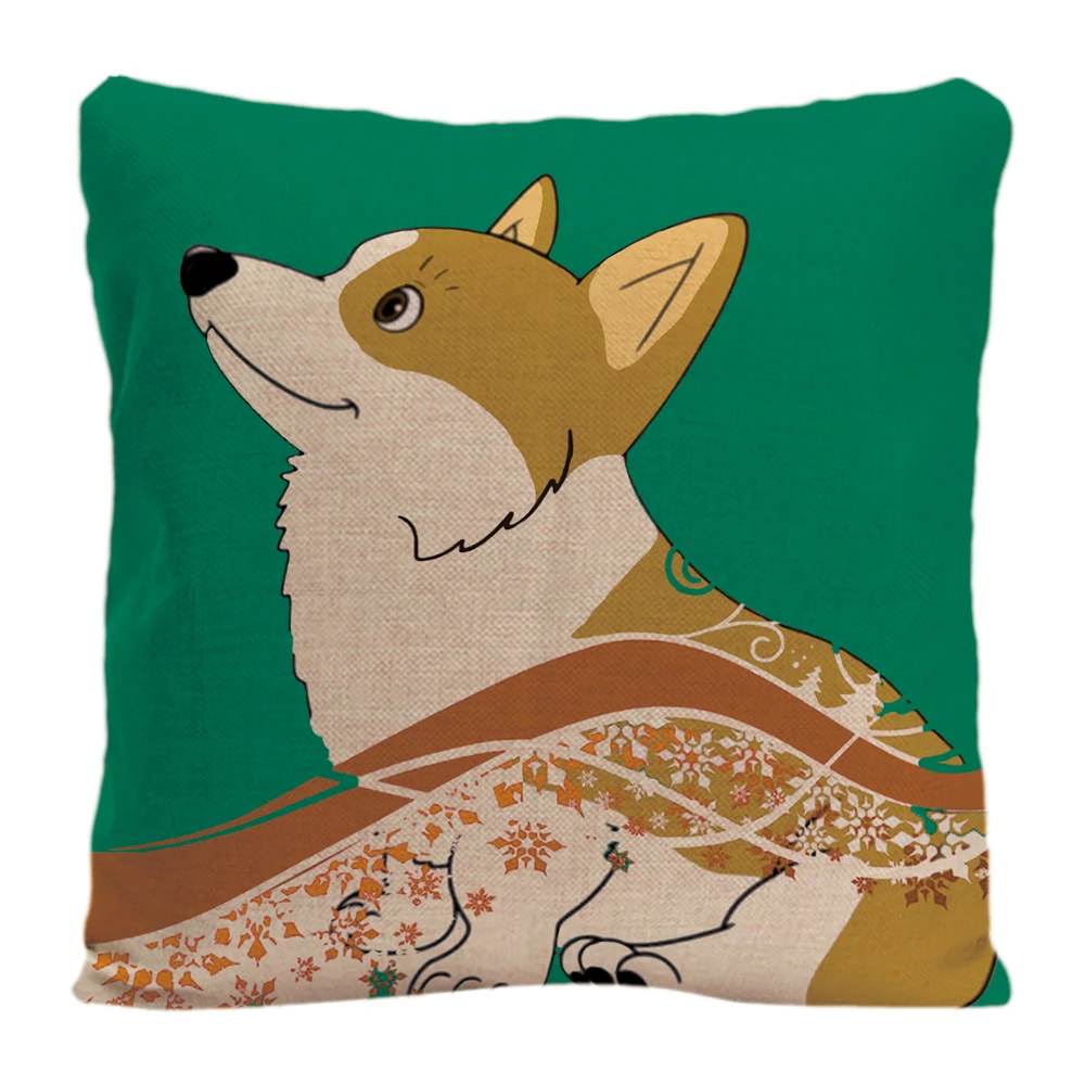 Чехол для диванной подушки Сиба-ину милые декоративные наволочки подушек чехол