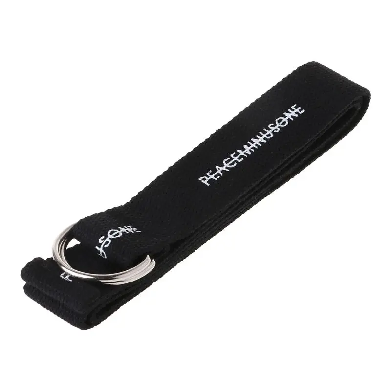 

EDCRFV 1PC Hot Sale Waist Belt Canvas Nylon Letters Printed Fashion Adjustable Casual Trouser Jeans Buckle