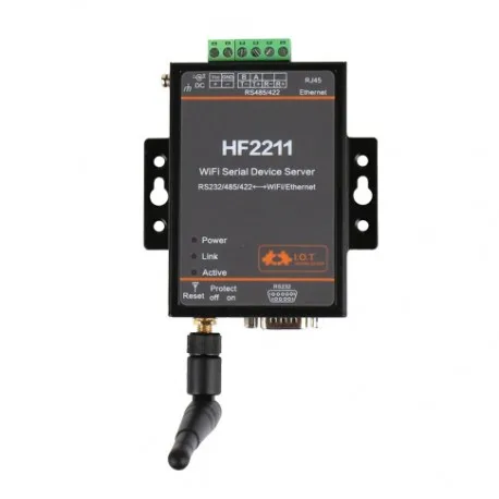 Последовательное серверное устройство RS422/RS232/RS485 к Ethernet WiFi конвертер TCP/IP/Telnet/Modbus
