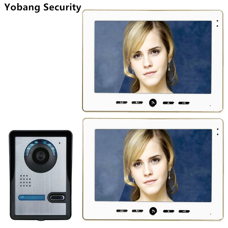Yobang Security freeship 10 "Thuis Intercom Wired 7" TFT Videodoorphone deur camera video intercom systeem video deur thuis telefoon