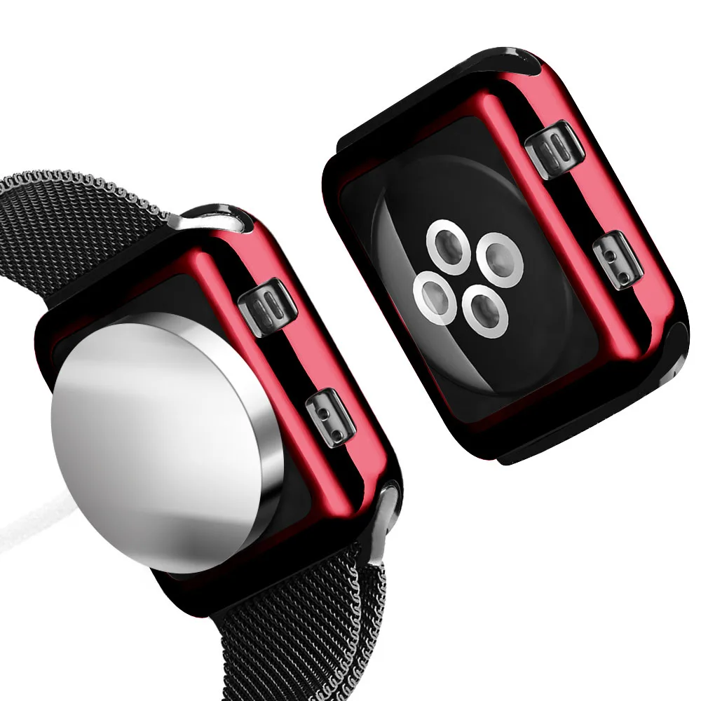 Maibosi Защитный чехол для Apple Watch iWatch серии 1/2/3 38 мм 42 Роскошный кожаный с покрытием в