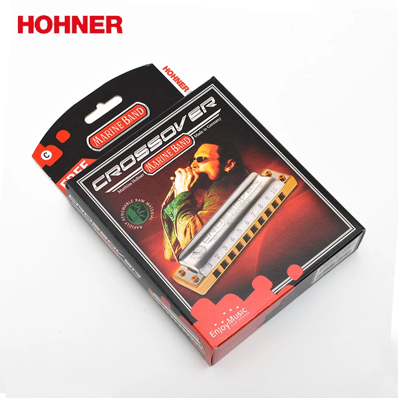 Hohner Marine Band кроссовер 10 отверстий диатоническая гармоника Бамбуковая расческа