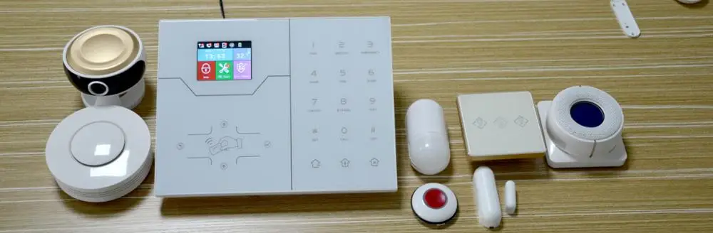 Акция Цена HA-VGW Wifi сигнализация GSM Умный дом Охранная сигнализация с текстовым меню сигнализация с тачскрином система