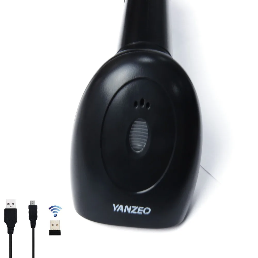 Беспроводной ручной лазерный сканер штрих кода Yanzeo 2 4G USB 1D кода|Сканеры| |